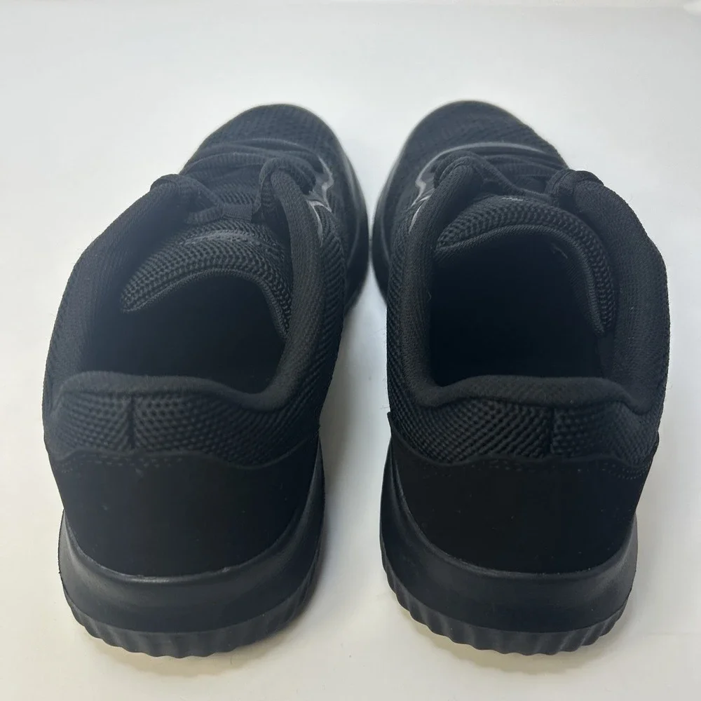 TredSafe 'Callie' Women's Slip Resistant Shoes Size 9.5 Black Lace Up‎ Knitted
